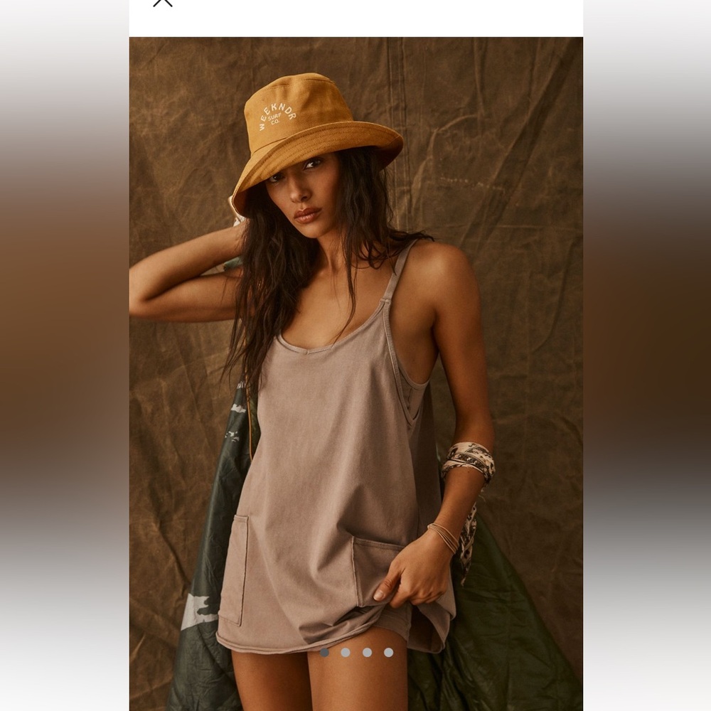 Free People hot shot mini dress Mocha Latte 2023